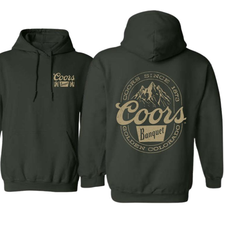 Coors Banquet-Classic and Rugged Design Featuring Retro Coors Logo T-Shirt/Sweatshirt/Hoodie