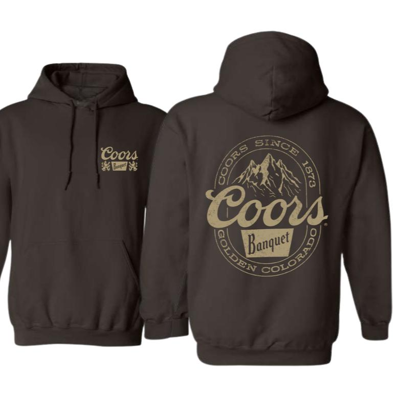 Coors Banquet-Classic and Rugged Design Featuring Retro Coors Logo T-Shirt/Sweatshirt/Hoodie