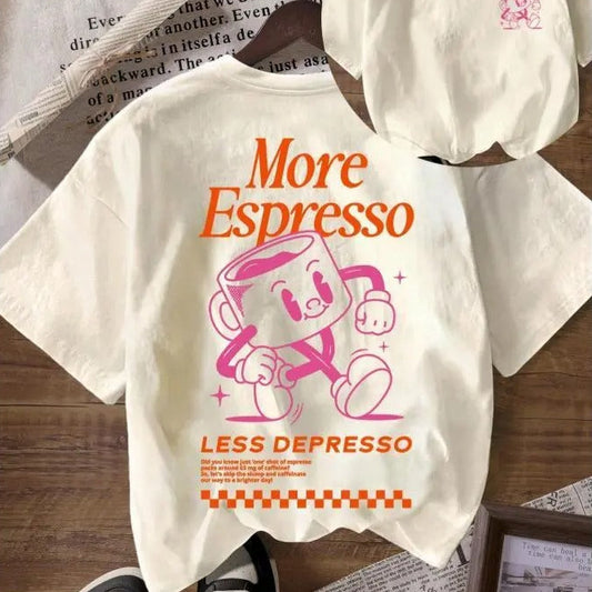 More Espresso Less Depresso Coffee Club Graphic T-Shirt / Sweatshirt / Hoodie
