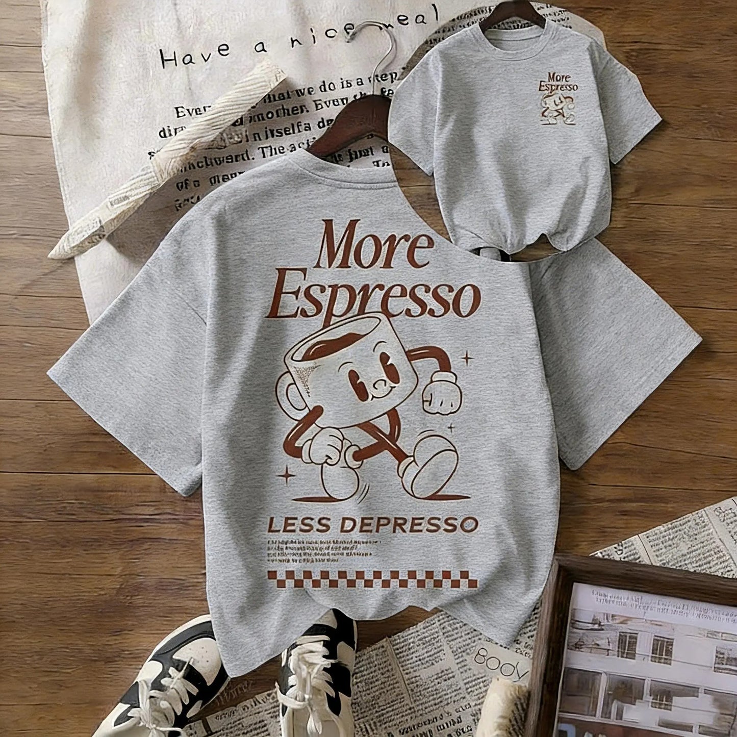More Espresso Less Depresso Coffee Club Graphic T-Shirt / Sweatshirt / Hoodie