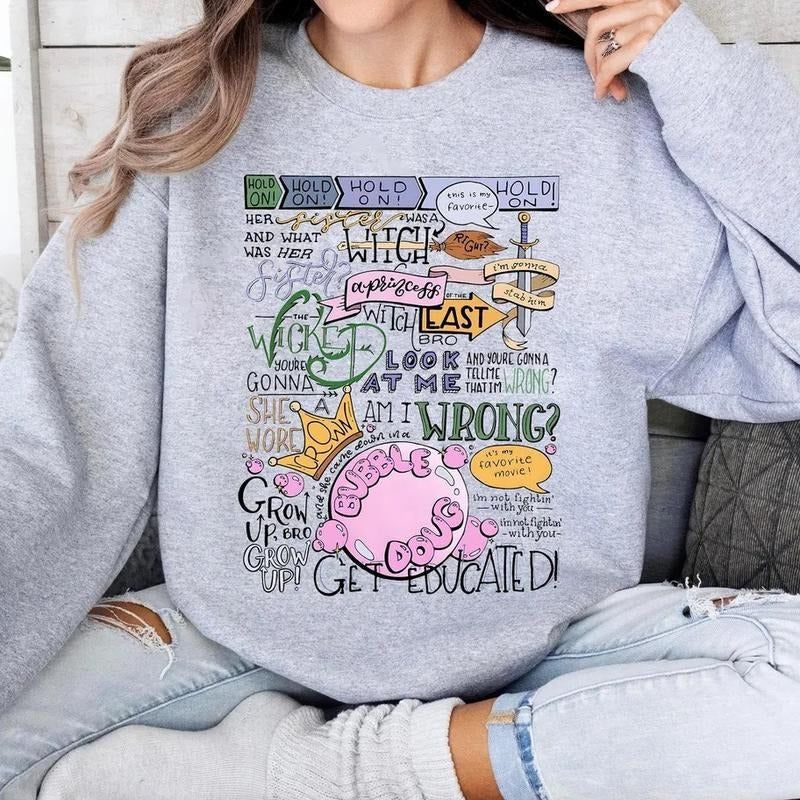 Funny Her Sister Was a Witch Quote Wizard Musical T-Shirt / Sweatshirt / Hoodie