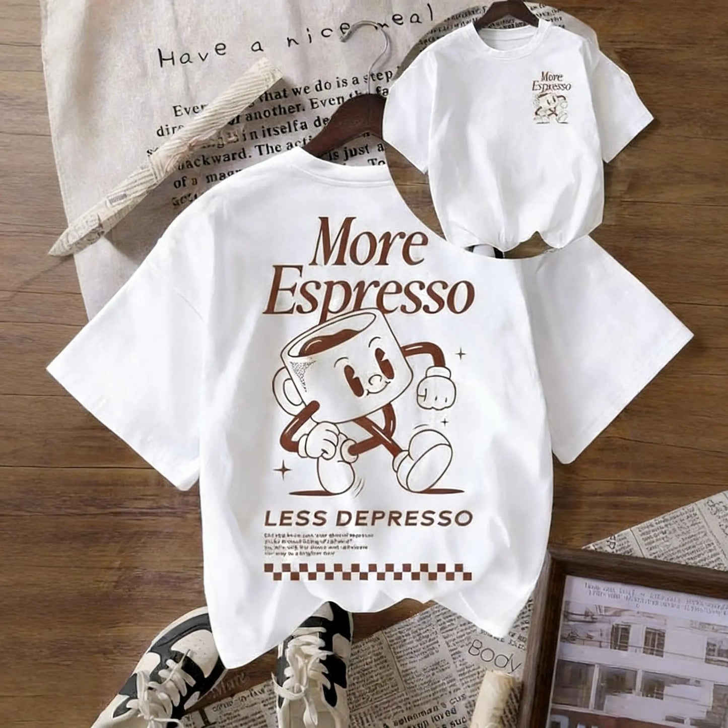 More Espresso Less Depresso Coffee Club Graphic T-Shirt / Sweatshirt / Hoodie