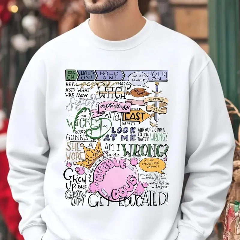 Funny Her Sister Was a Witch Quote Wizard Musical T-Shirt / Sweatshirt / Hoodie