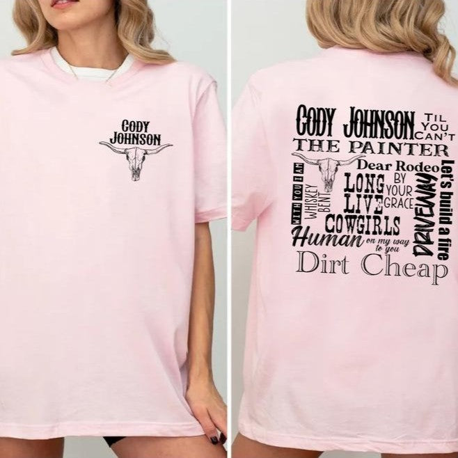 Cody Johnson Country Music Western Unisex T-Shirt / Sweatshirt / Hoodie