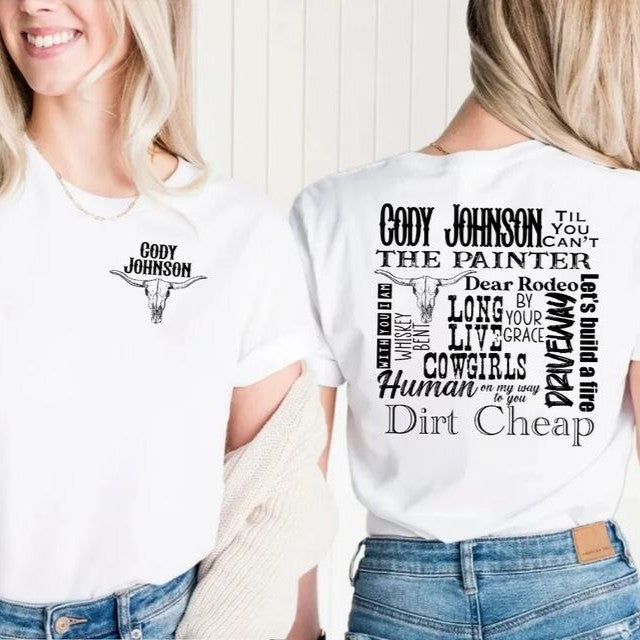 Cody Johnson Country Music Western Unisex T-Shirt / Sweatshirt / Hoodie
