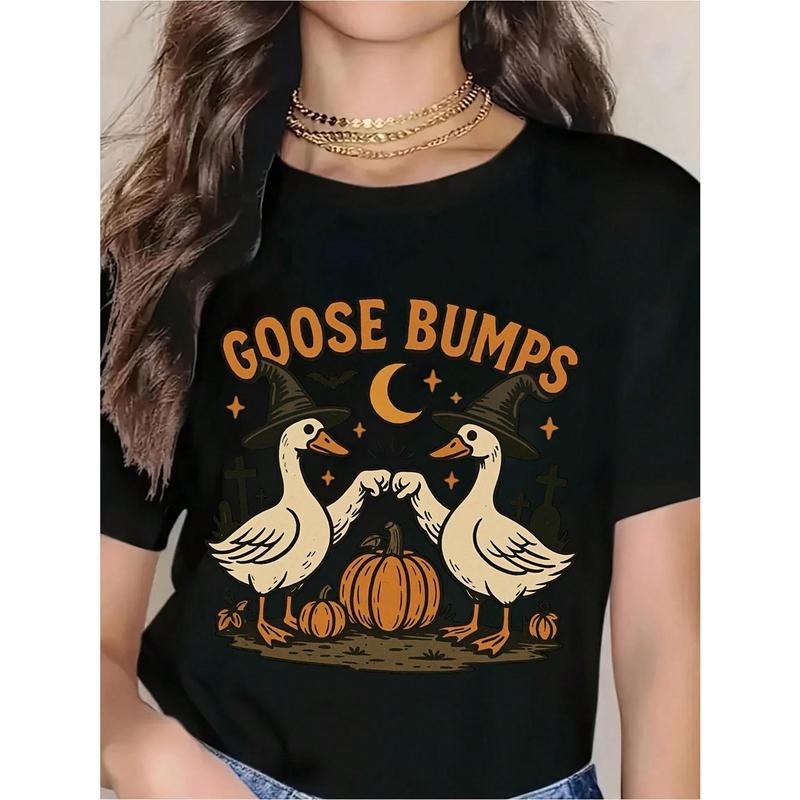 Cute Witch Goose Halloween Graphic T-Shirt/Sweatshirt/Hoodie