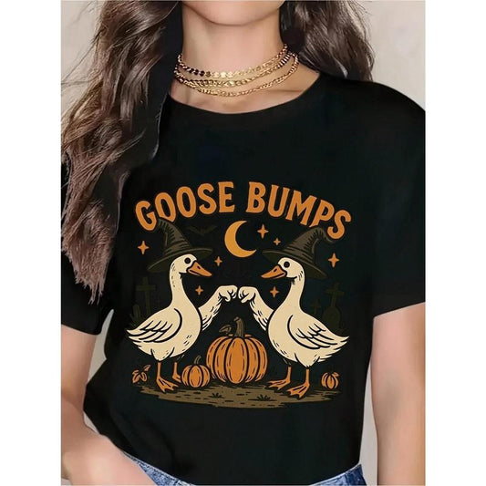 Cute Witch Goose Halloween Graphic T-Shirt/Sweatshirt/Hoodie