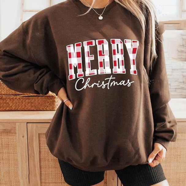 Merry Christmas Buffalo Plaid T-Shirt / Sweatshirt / Hoodie