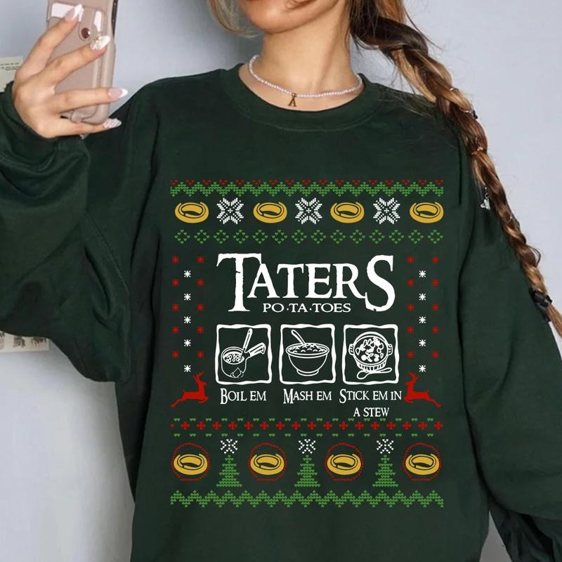 Lord Of The Rings Taters Ugly Christmas T-Shirt / Sweatshirt / Hoodie