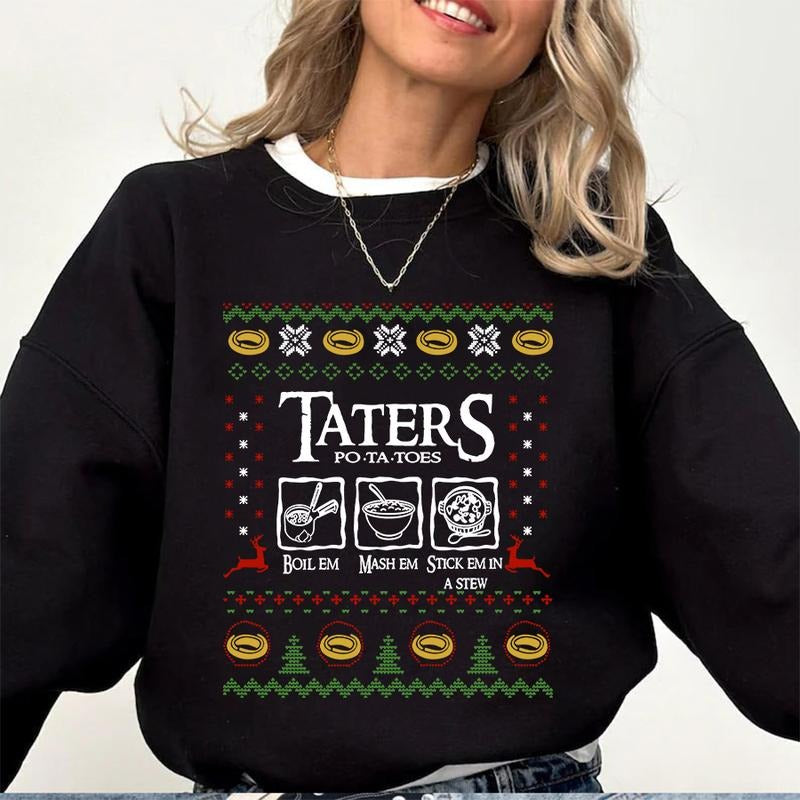 Lord Of The Rings Taters Ugly Christmas T-Shirt / Sweatshirt / Hoodie