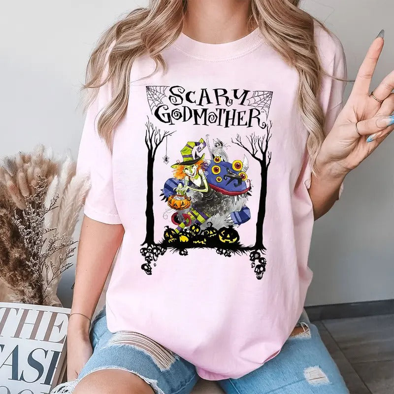 Scary Godmother Halloween Retro Witch Harry The Werewolf T-Shirt/Sweatshirt/Hoodie