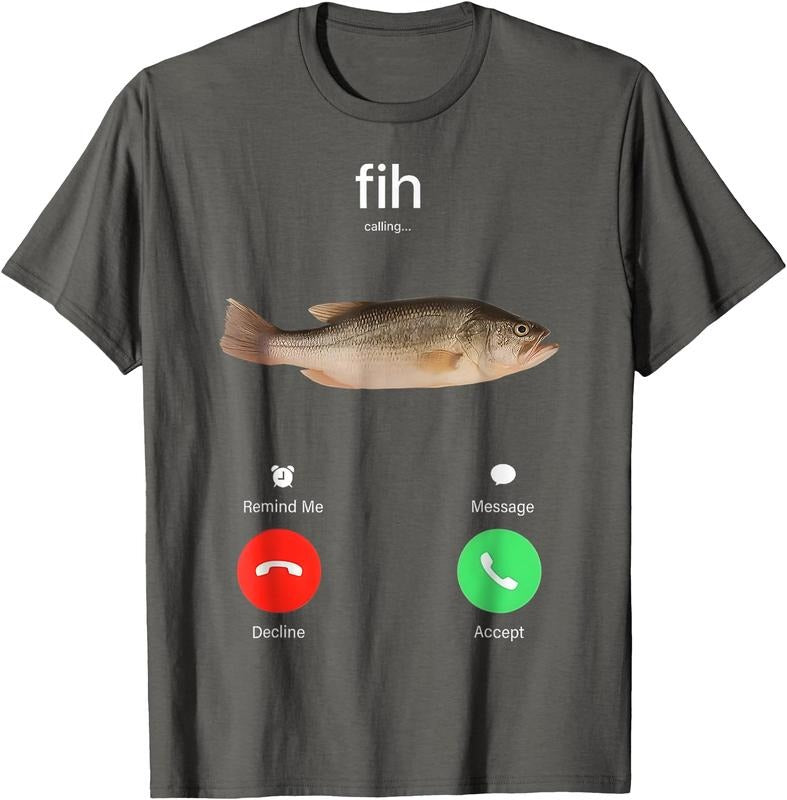 Fih Calling Remind Me Message Decline Accept Phone Call T-Shirt/Sweatshirt/Hoodie