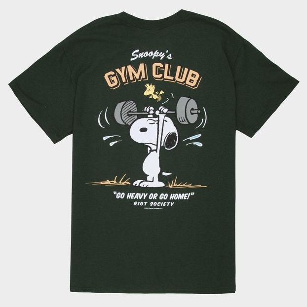 Snoopy Go Heavy or Go Home Gym Club Graphic T-Shirt/Sweatshirt/Hoodie