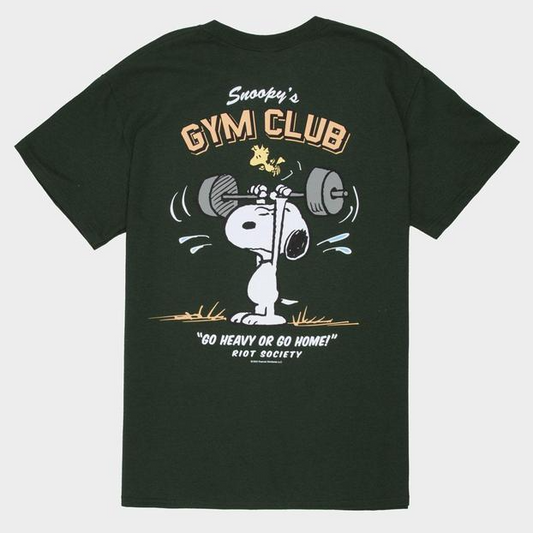 Snoopy Go Heavy or Go Home Gym Club Graphic T-Shirt/Sweatshirt/Hoodie