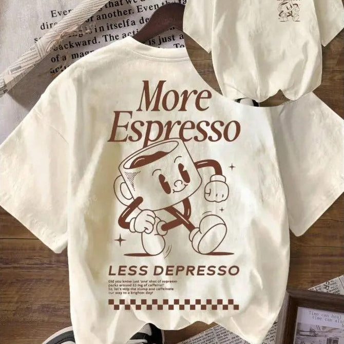 More Espresso Less Depresso Coffee Club Graphic T-Shirt / Sweatshirt / Hoodie