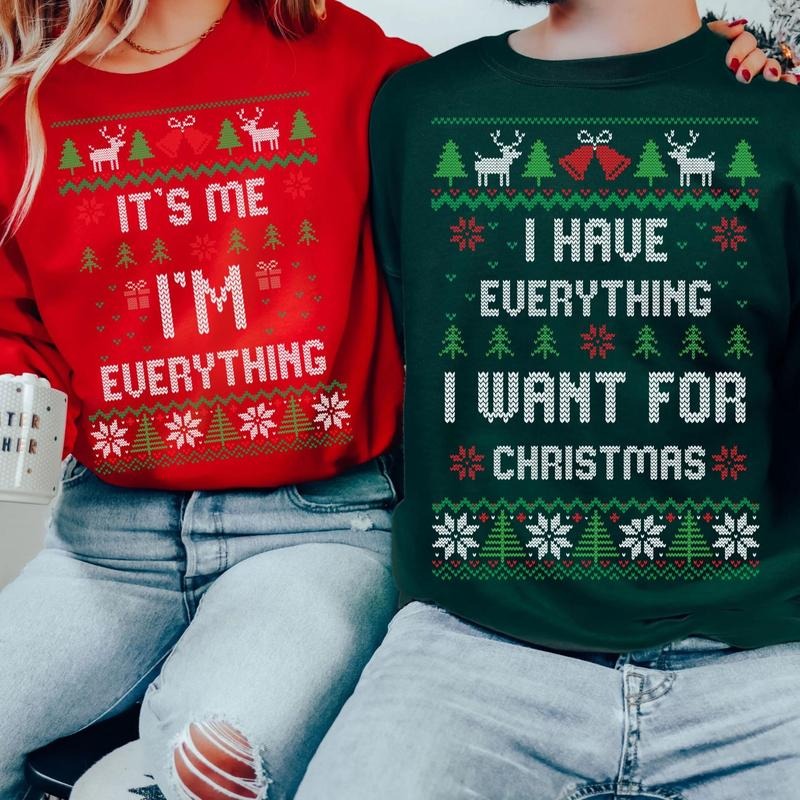 Everything I Want for Christmas Couple T-Shirt / Sweatshirt / Hoodie