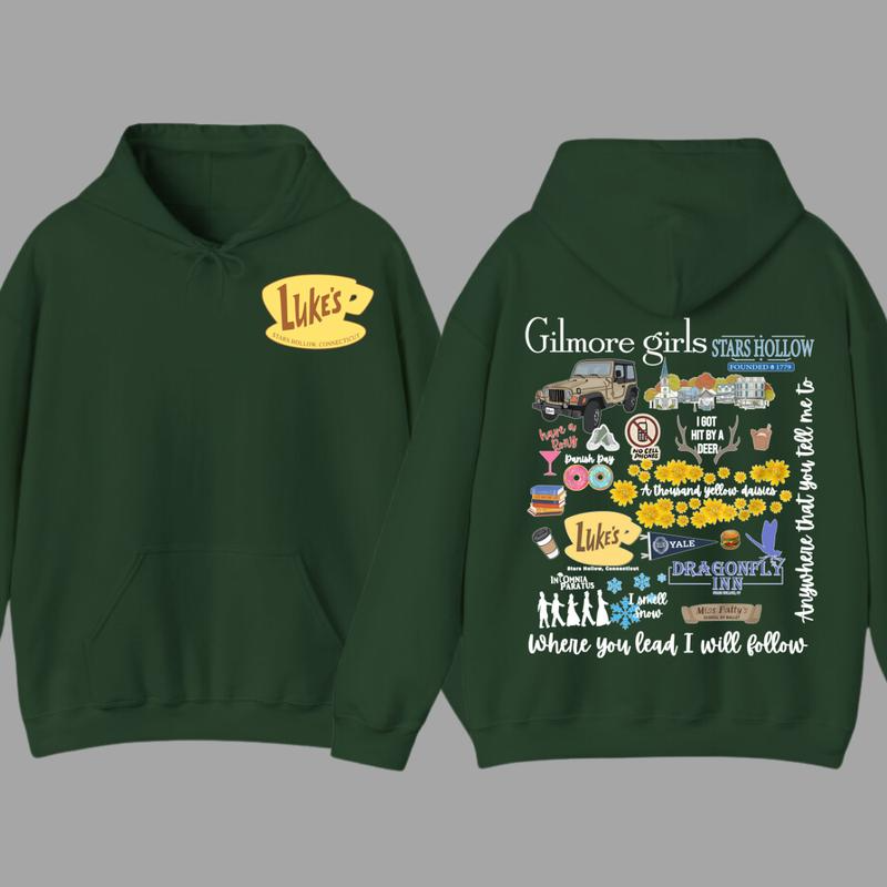 Gilmore Girls Luke’s Diner Stars Hollow TV Show Graphic T-Shirt/Sweatshirt/Hoodie