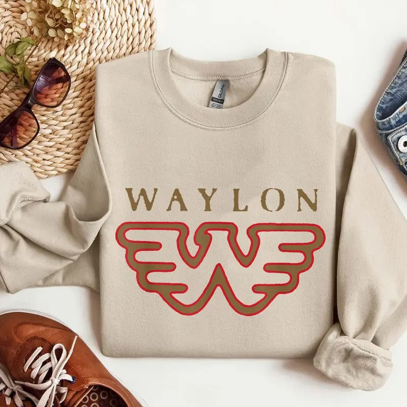 Waylon Jennings Flying W Logo T-Shirt / Sweatshirt / Hoodie