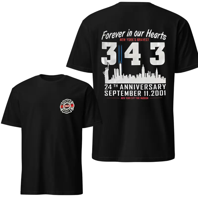 New York Firefighter Memorial 343 9/11 Tribute Remembrance T-Shirt/Sweatshirt/Hoodie
